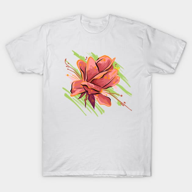 Stylish flower T-Shirt by Razym